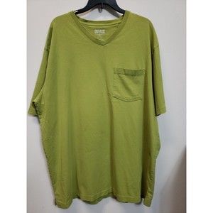 Duluth Trading Co Longtail T Short Sleeve T-Shirt Sz XL Green vneck